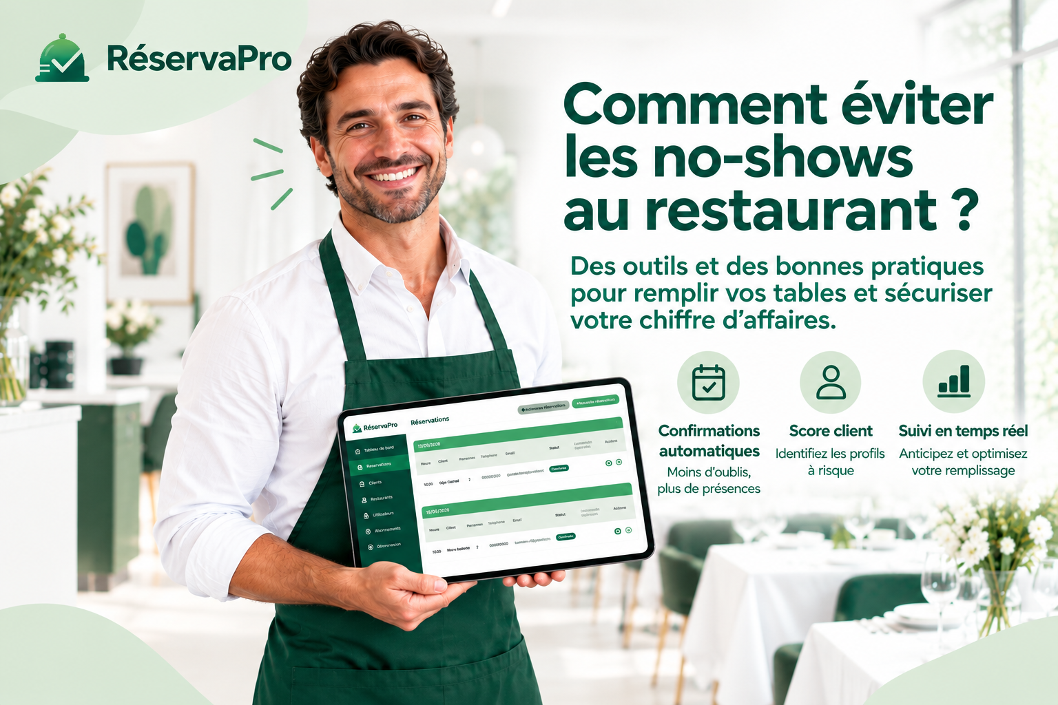 Éviter les no-shows au restaurant : la méthode qui protège votre chiffre d’affaires