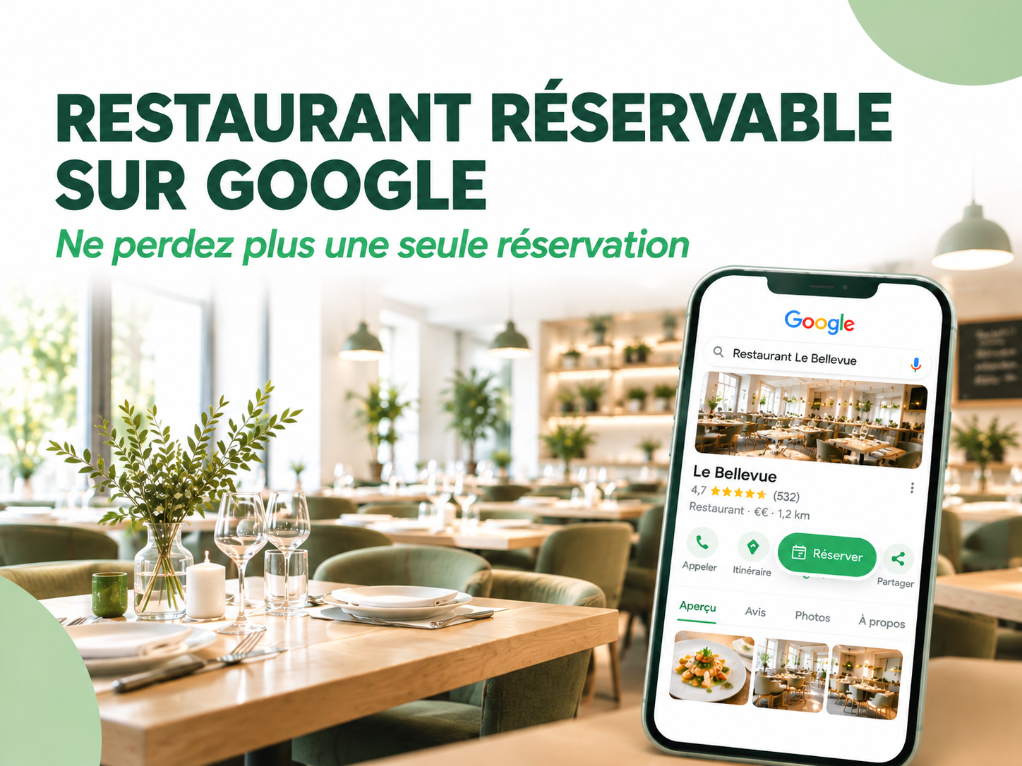 Rendre son restaurant réservable sur Google : le guide pour ne plus perdre de réservations
