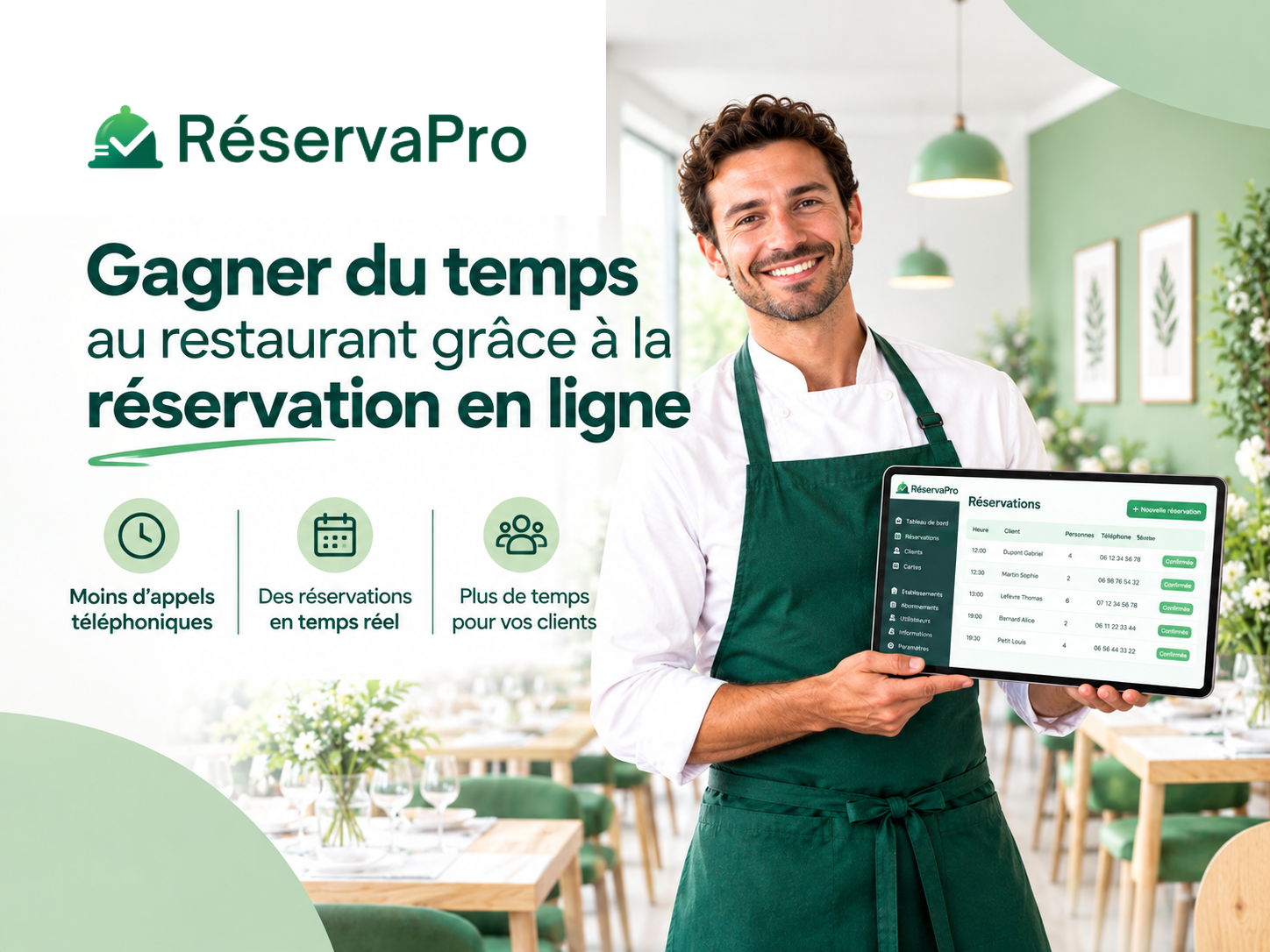 Réservations pour restaurant : ce qui permet vraiment de gagner du temps au quotidien !